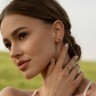 Каблучка з жовтого золота, з діамантами 233973122
