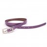 Женский ремень из натуральной кожи фиалетового цвета Penny Belts 