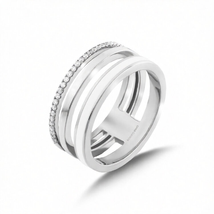 Кольцо Roberto Bravo Chicky с эмалью и бриллиантами