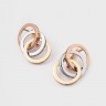 Серьги из комбинированного золота 312821100