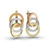 Серьги из комбинированного золота 312821100