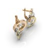Серьги из комбинированного золота 312821100