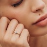Кольцо из белого золота с бриллиантом 219451121.
