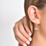 Сережки Bigo з фіанітами BIHE0035-02