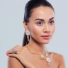 Каблучка Misis з сапфірами, кварцем та фіанітами AN03209BL