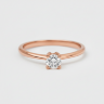 Каблучка у червоному золоті, з діамантом 220372421