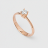 Каблучка у червоному золоті, з діамантом 220372421