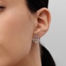 Сережки з білого золота, з діамантами 32871521