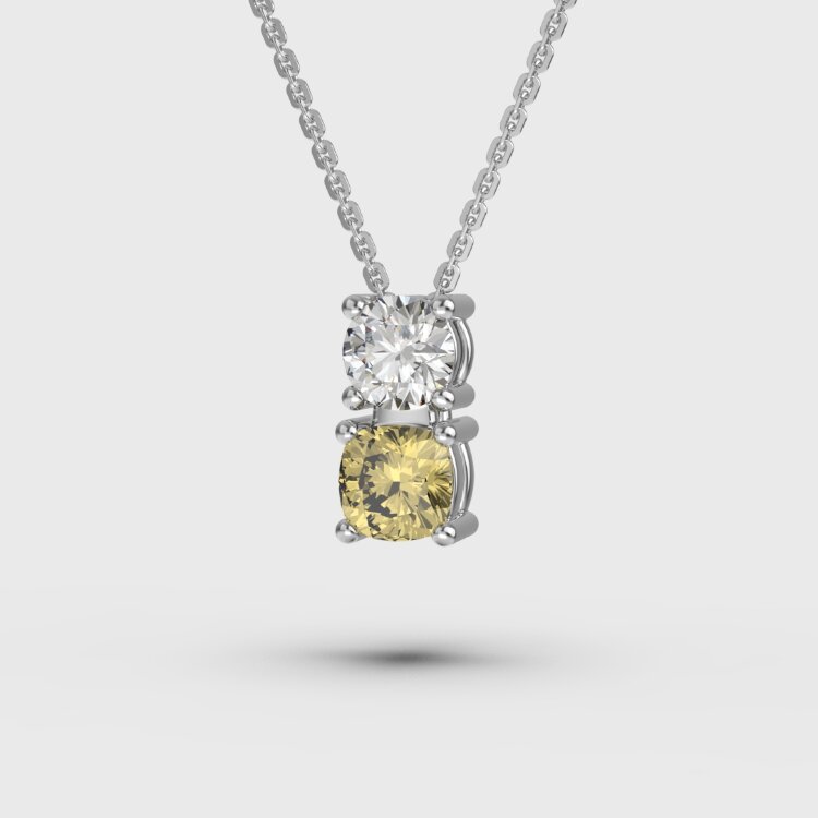 Кольє у білому золоті, з діамантами 748331121