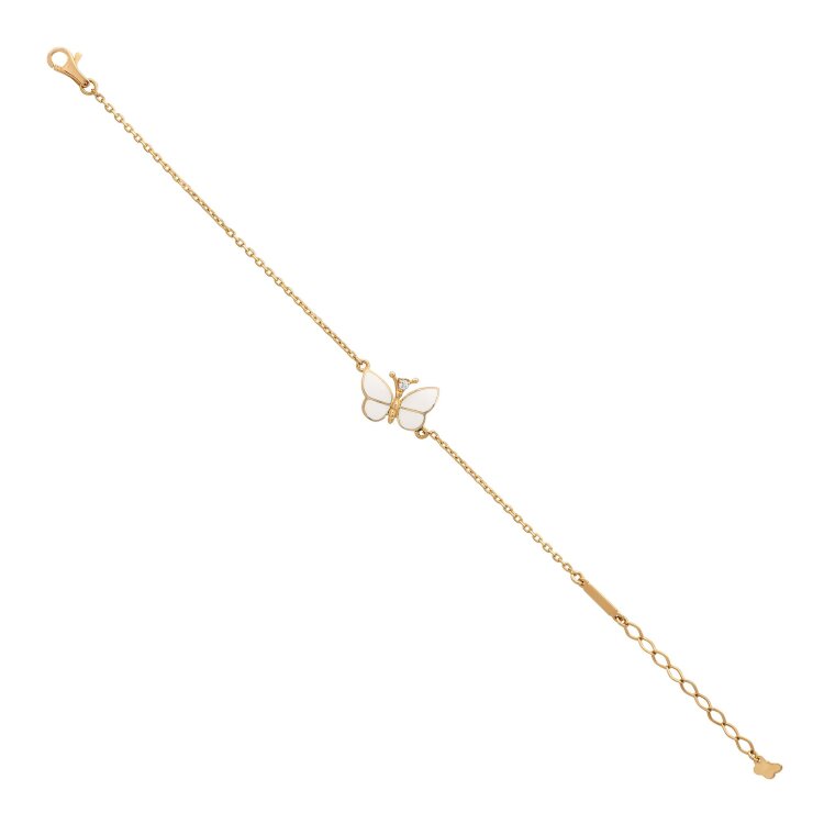 Браслет Roberto Bravo White Dreams с эмалью и бриллиантом