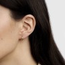 Сережки з червоного золота, з діамантами 310842421