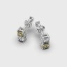 Сережки у білому золоті, з діамантами 348311121