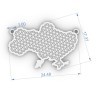 Кольє «Україна» з білого золота, з діамантами 125431121