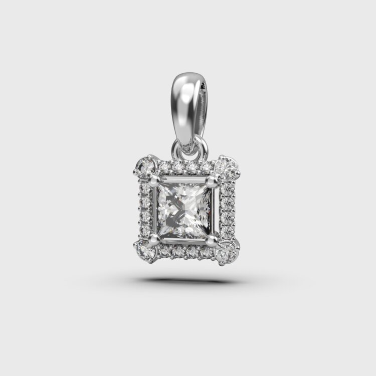 Підвіс у білому золоті, з діамантами 148661121