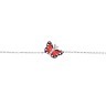 Браслет Roberto Bravo Monarch Butterfly с эмалью и фианитом.