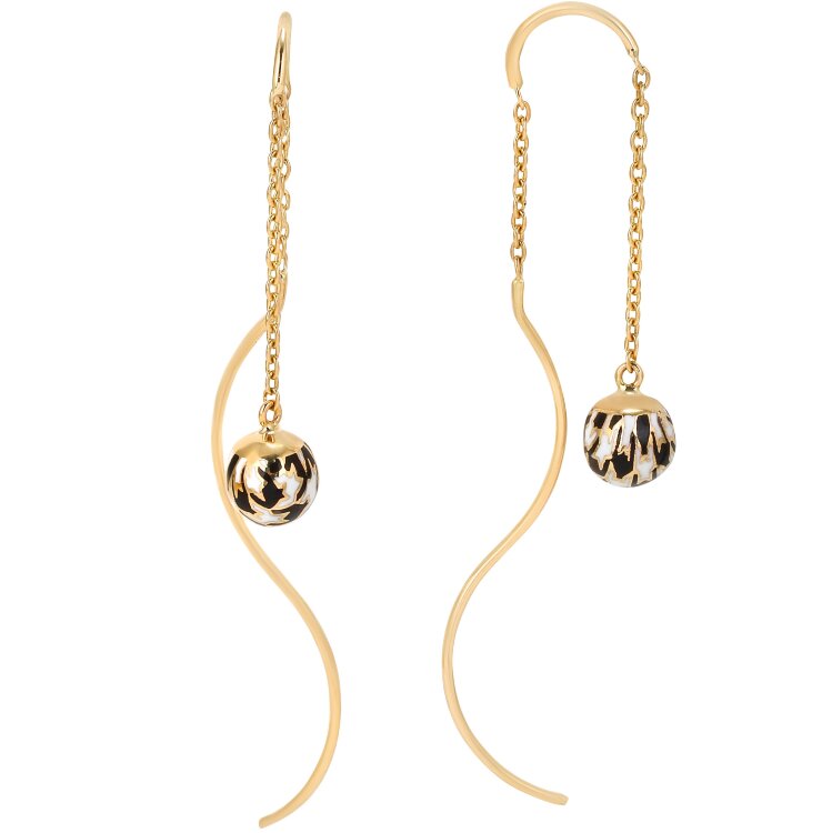 Сережки Pied de Poule з емаллю PPE000021-00 Сережки Pied de Poule з емаллю PPE000021-00