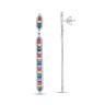 Сережки Rainbow з фіанітами DM4138-7CE