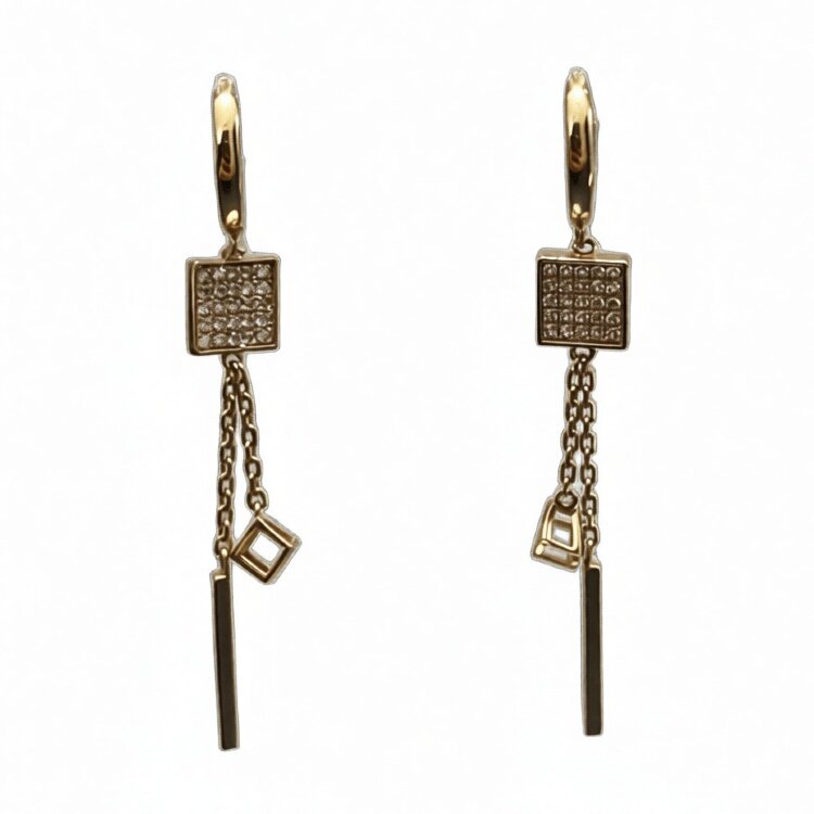 Сережки Qube із сапфірами QCE000051-00