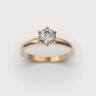 Каблучка у червоному золоті, з діамантом 248431321