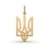 Подвеска «Тризуб» из красного золота 124912400