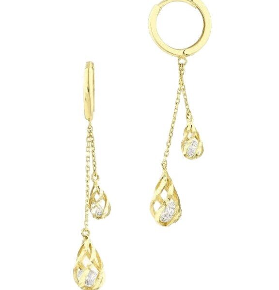 Серьги Roberto Bravo Bigo с фианитами