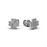 Серьги из белого золота с бриллиантами 338541121