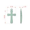 Хрестик з білого золота 110901100
