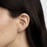 Серьги из комбинированного золота с бриллиантами 334841121