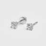 Сережки з білого золота, з діамантами 329591121