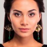 Сережки Misis з агатом, емаллю та фіанітами OR08568V