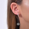Сережки Pied de Poule з емаллю PPHE0011-CZ