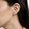 Сережки з жовтого золота, з діамантами 322913121