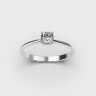 Каблучка у білому золоті, з діамантом 248701121 Каблучка у білому золоті, з діамантом 248701121
