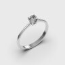 Каблучка у білому золоті, з діамантом 248701121 Каблучка у білому золоті, з діамантом 248701121