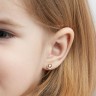 Сережки з червоного золота, з діамантами 36792421