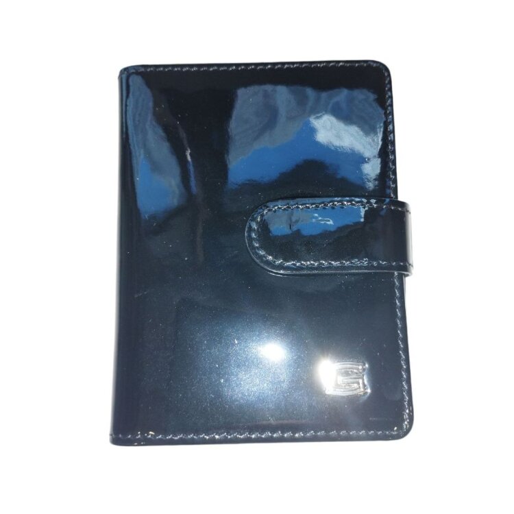 Визитница кожаная черного цвета