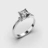 Каблучка у білому золоті, з діамантами 248711121 Каблучка у білому золоті, з діамантами 248711121
