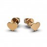 Сережки «Серце» з червоного золота 317682400