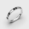 Обручка у білому золоті, з чорними діамантами 247571122