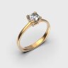 Каблучка у червоному золоті, з діамантом 248751321