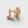 Сережки у червоному золоті, з діамантами 348891321