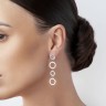 Серьги из белого золота с бриллиантами 36871121.