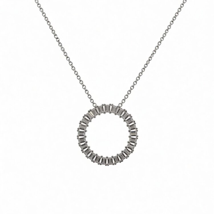 Кольє Rainbow з фіанітами DM5010N